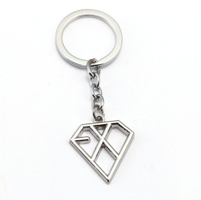 RV Mart EXO Kpop Music Band Logo Metal Keychain Key Chain for Car Bikes Key Ring Key Chain