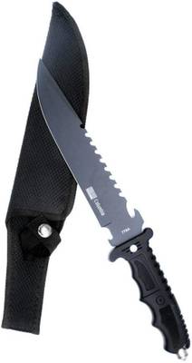 Triangle Ant Columbia Knife 778A Black With Cover | Fixed Blade Stainless Steel Campers Knife, Pocket Knife, Survival Knife, Multi Tool, Combat Knife, Fixed Blade Knife