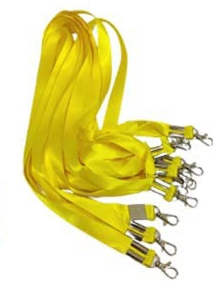 Dotpot 1 inch or 24mm Thick Lanyards with Badge Clip Lanyard(Yellow)