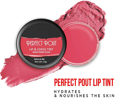 YAWI Best Lip and Cheek Tint Creamy Matte Finish Natural Lip Make Up(PINCH OF RED, 10 g)
