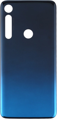 Spares4ever Motorola Moto One Macro Back Panel(Blue)