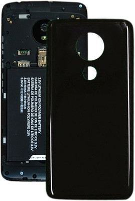 Spares4ever Motorola G7 Power Back Panel(Black)