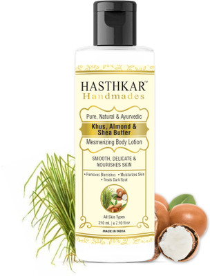 HASTHKAR Handmades Khus Almond & Shea Butter Mesmerizing Body Lotion for men & women(210 ml)