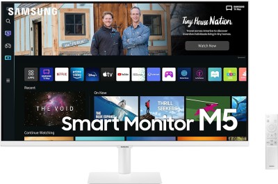 SAMSUNG M5 32 inch Full HD LED Backlit VA Panel with embedded TV Apps, PC-less productivity with Samsung DeX, Office 365, Google Duo app, and IoT…