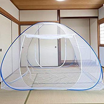 SIFRA Polyester Adults Washable SIF_MQ_74 Mosquito Net(Blue, Tent)