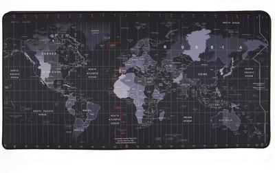 OCEANEVO Extended Large Mouse Pad XXL , Desk Mat for Laptop & Computer - 60 x 30 x 0.2 cm Mousepad(Black, Grey)