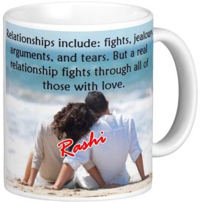 Exocticaa Love Message for Rashi Romantic Quotes 093 Ceramic Coffee Mug(325 ml)