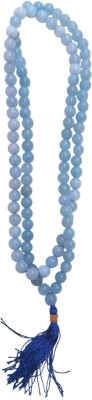 Maitri Export Aquamarine AA japa Mala 108 Beads for Reiki Healing Natural Aquamarine Crystal Necklace