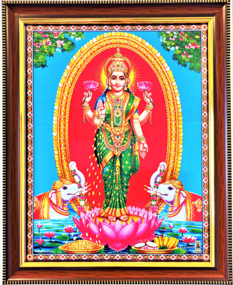 shreya arts frame wth glass maa laxmi photo Religious Frame