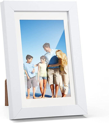MINT ART Wood Wall Photo Frame(White, 1 Photo(s), 5x7)
