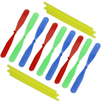 Super Easy Mini Flying Dragonflies, Plastic Bamboo Dragonfly Toy for Kids (30 pieces )(Multicolor)