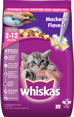 Whiskas Kitten (2-12 months) Mackeral 1.1 kg Dry Young Cat Food