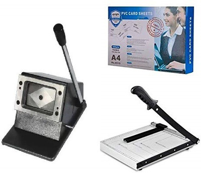 verena PVC ID Card Dragon Sheet, A4 Sheet Cutter and ID Card Die Cutter Combo Set Photo Die Cutter