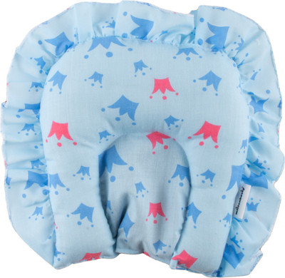 Honey Boo Mustard Seeds Geometric Baby Pillow Pack of 1(Blue)