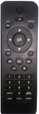 Ehop Compatible Remote Control for DVD Player (Disc) Philips Remote Controller(Black)