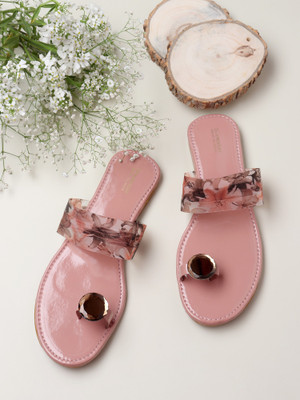 Shoestail Women Flats(Pink , 4)