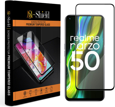 MS-Shield Edge To Edge Tempered Glass for Realme Narzo 50(Pack of 1)