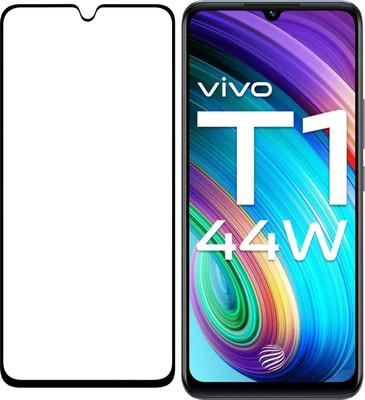 AGRSHI Edge To Edge Tempered Glass for Vivo T1 44W(Pack of 1)