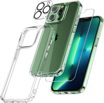 CASEKOO Front and Back Tempered Glass for iPhone 13 Pro(Pack of 3)
