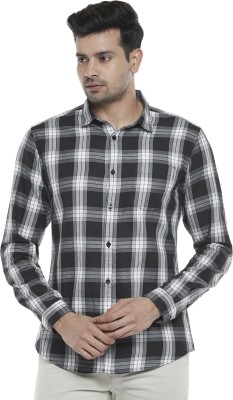 Byford by Pantaloons Men Checkered Casual Black Shirt