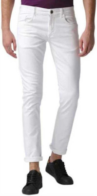 comfits Slim Men White Jeans