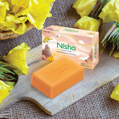 Nisha Luxury Soap Bar Pure Glycerin & Primrose 100g Each, Pack of 6(6 x 16.67 g)