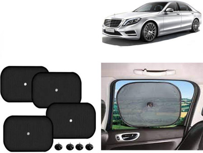 FINCOSTA Side Window Sun Shade For Mercedes Benz S300(Black)