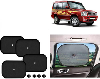 FINCOSTA Side Window Sun Shade For Tata Sumo(Black)