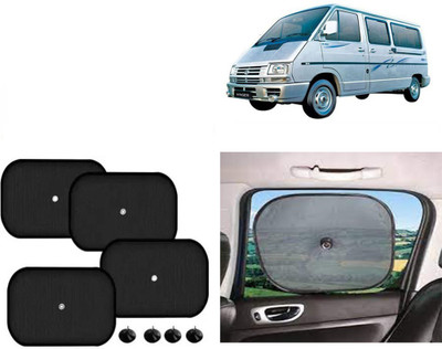 FINCOSTA Side Window Sun Shade For Tata Winger(Black)