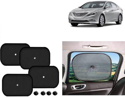 FINCOSTA Side Window Sun Shade For Hyundai Sonata(Black)