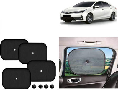 FINCOSTA Side Window Sun Shade For Toyota Corolla Altis(Black)