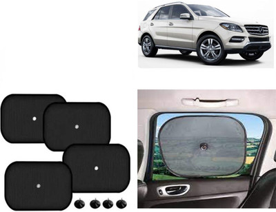 FINCOSTA Side Window Sun Shade For Mercedes Benz ML(Black)