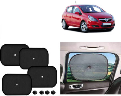 FINCOSTA Side Window Sun Shade For Opel Corsa(Black)