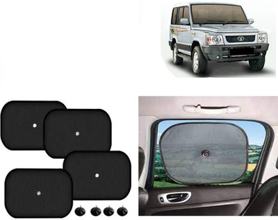 FINCOSTA Side Window Sun Shade For Tata Sumo Victa(Black)