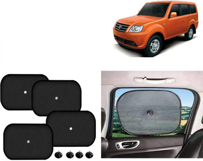FINCOSTA Side Window Sun Shade For Tata Sumo Grand(Black)