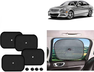 FINCOSTA Side Window Sun Shade For Mercedes Benz C250(Black)