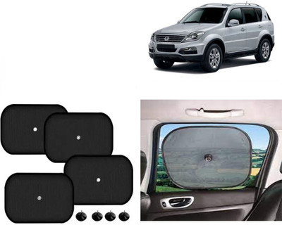 FINCOSTA Side Window Sun Shade For SsangYong Rexton(Black)