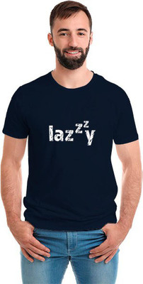 SmarTee Street Printed Men Round Neck Blue T-Shirt
