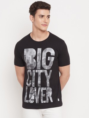 DUKE Printed Men Round Neck Black T-Shirt