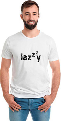 SmarTee Street Printed Men Round Neck White T-Shirt