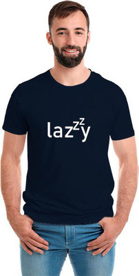 SmarTee Street Printed Men Round Neck Blue T-Shirt