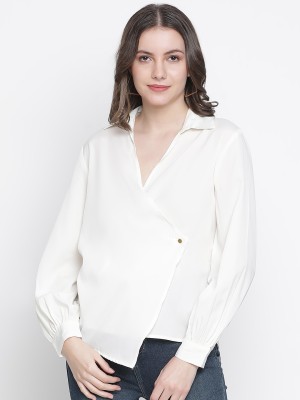 OXOLLOXO Party Solid Women White Top