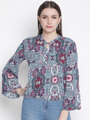 OXOLLOXO Casual Floral Print Women Multicolor Top