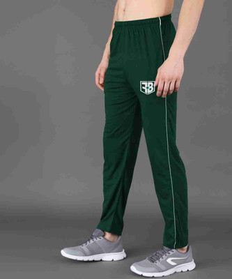 FabryKa Solid Men Green Track Pants
