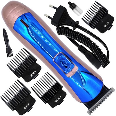 GIE Professional Chargeable Beard Moustache Trimmer Hair Clipper Electric Razor 161 Fully Waterproof Grooming Kit 120 min  Runtime 4 Length Settings(Multicolor)