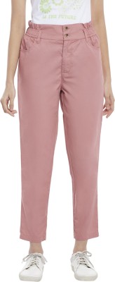 Honey By Pantaloons Regular Fit Women Pink Trousers