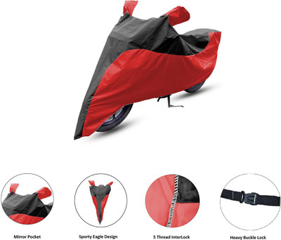 RiderShine Two Wheeler Cover for Hero(Electric NYX BS6, Red, Black)