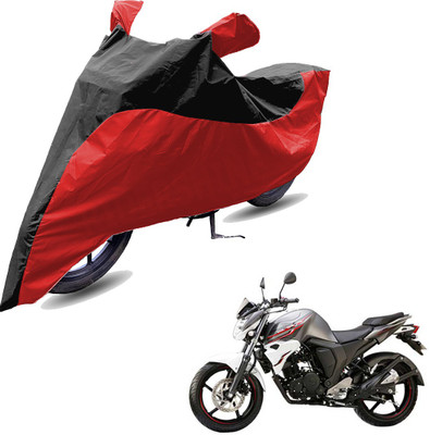 RiderShine Two Wheeler Cover for Yamaha(FZ S FI (V 2.0), Red, Black)