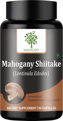 MAHOGANY Shiitake Mushroom Extract Capsules 500 mg(90 Capsules)