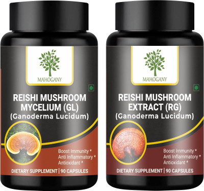 MAHOGANY Ganoderma Extract Capsules (RG & GL)(2 x 90 No)